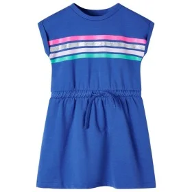 Vestido infantil con cordón azul cobalto 116 de , Vestidos de niños - Ref: Foro24-11121, Precio: 10,77 €, Descuento: %