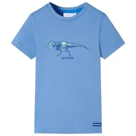 Camiseta infantil azul medio 116 de , Camisetas para niños - Ref: Foro24-11741, Precio: 8,19 €, Descuento: %