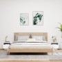 Mesitas de noche con luces LED 2 unidades blanco 40x39x37 cm de , Mesitas de noche - Ref: Foro24-836799, Precio: 73,75 €, Des...