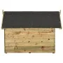 Casa de perros de jardín tejado abierto madera pino impregnada de vidaXL, Casetas para perros - Ref: Foro24-45151, Precio: 22...