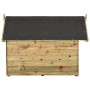 Casa de perros de jardín tejado abierto madera pino impregnada de vidaXL, Casetas para perros - Ref: Foro24-45151, Precio: 20...