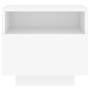 Mesitas de noche con luces LED 2 unidades blanco 40x39x37 cm de , Mesitas de noche - Ref: Foro24-836799, Precio: 73,75 €, Des...