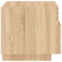 Mesita de noche con luces LED roble Sonoma 40x39x37 cm de , Mesitas de noche - Ref: Foro24-836802, Precio: 52,03 €, Descuento: %
