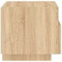 Mesita de noche con luces LED roble Sonoma 40x39x37 cm de , Mesitas de noche - Ref: Foro24-836802, Precio: 50,41 €, Descuento: %
