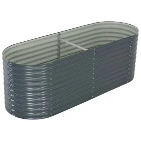 Arriate de acero galvanizado gris 240x80x81 cm de vidaXL, Maceteros y jardineras - Ref: Foro24-45523, Precio: 205,01 €, Descu...
