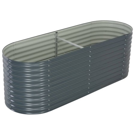 Arriate de acero galvanizado gris 240x80x81 cm de vidaXL, Maceteros y jardineras - Ref: Foro24-45523, Precio: 178,12 €, Descu...