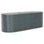 Arriate de acero galvanizado gris 240x80x81 cm de vidaXL, Maceteros y jardineras - Ref: Foro24-45523, Precio: 205,01 €, Descu...