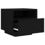 Mesita de noche con luces LED negro 40x39x37 cm de , Mesitas de noche - Ref: Foro24-836800, Precio: 58,33 €, Descuento: %
