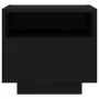 Mesita de noche con luces LED negro 40x39x37 cm de , Mesitas de noche - Ref: Foro24-836800, Precio: 58,33 €, Descuento: %