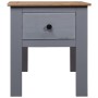 Mesita de noche de madera maciza pino Panamá gris 46x40x57 cm de vidaXL, Mesitas de noche - Ref: Foro24-282692, Precio: 50,87...