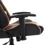 Silla de gaming de cuero sintético negro y naranja en Sillas gaming | Comprar online en Foru.es