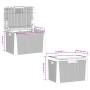 Caja de almacenaje jardín con cojín de asiento PP marrón 125 L de , Cajas de almacenaje para exteriores - Ref: Foro24-364212,...