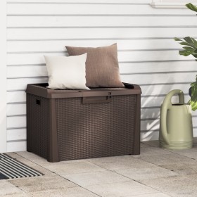 Caja de almacenaje para jardín PP marrón 125 L de , Cajas de almacenaje para exteriores - Ref: Foro24-364210, Precio: 87,95 €...