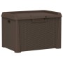 Caja de almacenaje para jardín PP marrón 125 L de , Cajas de almacenaje para exteriores - Ref: Foro24-364210, Precio: 87,95 €...