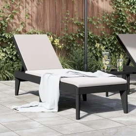 Tumbona de PP gris antracita 186x60x29 cm by , Loungers - Ref: Foro24-364219, Price: 109,53 €, Discount: %