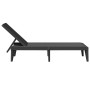 Tumbona de PP gris antracita 186x60x29 cm de , Tumbonas - Ref: Foro24-364219, Precio: 101,05 €, Descuento: %