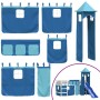 Cama alta para niños con torre madera pino azul 80x200 cm de , Camas y somieres - Ref: Foro24-3207067, Precio: 291,63 €, Desc...