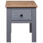 Mesita de noche de madera maciza pino Panamá gris 46x40x57 cm de vidaXL, Mesitas de noche - Ref: Foro24-282692, Precio: 50,87...