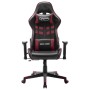 Silla de gaming de cuero sintético negro y rojo tinto en Sillas gaming | Comprar online en Foru.es