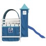 Cama alta para niños con torre madera pino azul 90x200 cm de , Camas y somieres - Ref: Foro24-3207103, Precio: 348,98 €, Desc...