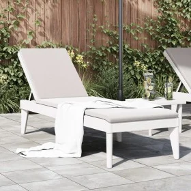 Tumbona de PP blanco 186x60x29 cm de , Tumbonas - Ref: Foro24-364215, Precio: 119,29 €, Descuento: %