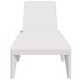 Tumbona de PP blanco 186x60x29 cm de , Tumbonas - Ref: Foro24-364215, Precio: 110,10 €, Descuento: %