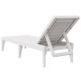 Tumbona de PP blanco 186x60x29 cm de , Tumbonas - Ref: Foro24-364215, Precio: 110,10 €, Descuento: %