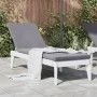 Tumbona con cojín PP blanco 186x60x29 cm de , Tumbonas - Ref: Foro24-364222, Precio: 124,00 €, Descuento: %