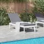 Tumbona con cojín PP blanco 186x60x29 cm de , Tumbonas - Ref: Foro24-364222, Precio: 124,00 €, Descuento: %