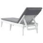 Tumbona con cojín PP blanco 186x60x29 cm de , Tumbonas - Ref: Foro24-364222, Precio: 124,00 €, Descuento: %