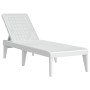 Tumbona de PP blanco 186x60x29 cm de , Tumbonas - Ref: Foro24-364220, Precio: 84,49 €, Descuento: %