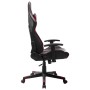 Silla de gaming de cuero sintético negro y rojo tinto en Sillas gaming | Comprar online en Foru.es