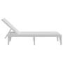 Tumbona de PP blanco 186x60x29 cm de , Tumbonas - Ref: Foro24-364220, Precio: 84,49 €, Descuento: %