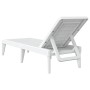Tumbona de PP blanco 186x60x29 cm de , Tumbonas - Ref: Foro24-364220, Precio: 84,49 €, Descuento: %