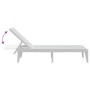 Tumbona de PP blanco 186x60x29 cm de , Tumbonas - Ref: Foro24-364220, Precio: 84,49 €, Descuento: %