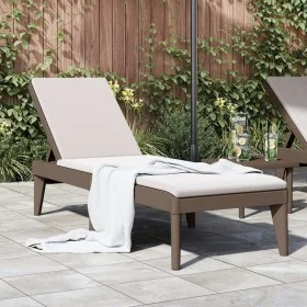 Tumbona de PP marrón 186x60x29 cm de , Tumbonas - Ref: Foro24-364217, Precio: 97,67 €, Descuento: %