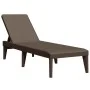 Tumbona de PP marrón 186x60x29 cm de , Tumbonas - Ref: Foro24-364217, Precio: 97,67 €, Descuento: %