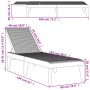 Tumbona de PP marrón 186x60x29 cm de , Tumbonas - Ref: Foro24-364217, Precio: 103,68 €, Descuento: %