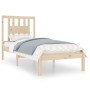 Estructura de cama madera maciza 90x190 cm de , Camas y somieres - Ref: Foro24-3104028, Precio: 84,29 €, Descuento: %