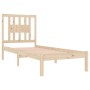 Estructura de cama madera maciza 90x190 cm de , Camas y somieres - Ref: Foro24-3104028, Precio: 84,29 €, Descuento: %