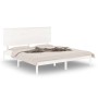 Estructura de cama madera maciza blanca King Size 150x200 cm de , Camas y somieres - Ref: Foro24-3104809, Precio: 148,44 €, D...