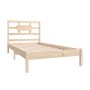 Estructura de cama madera maciza 90x190 cm de , Camas y somieres - Ref: Foro24-3105630, Precio: 84,86 €, Descuento: %