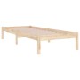 Estructura de cama madera maciza 90x190 cm de , Camas y somieres - Ref: Foro24-3105630, Precio: 84,86 €, Descuento: %