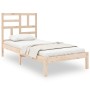 Estructura de cama madera maciza 90x190 cm de , Camas y somieres - Ref: Foro24-3105915, Precio: 82,53 €, Descuento: %
