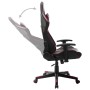 Silla de gaming de cuero sintético negro y rojo tinto en Sillas gaming | Comprar online en Foru.es