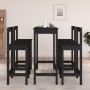 Set de bar 5 piezas madera maciza de pino negro de , muebles para cocinas y comedores - Ref: Foro24-3124706, Precio: 301,57 €...