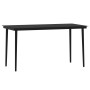 Juego de comedor de jardín 5 piezas negro de , Conjuntos de jardín - Ref: Foro24-3099181, Precio: 551,06 €, Descuento: %