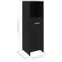 Juego de muebles de baño 4 piezas madera ingeniería negro de , Muebles de baño - Ref: Foro24-3056881, Precio: 182,35 €, Descu...