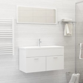 Juego de muebles de baño madera de ingeniería blanco de , Muebles de baño - Ref: Foro24-3070883, Precio: 247,15 €, Descuento: %