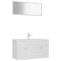 Juego de muebles de baño madera de ingeniería blanco de , Muebles de baño - Ref: Foro24-3070883, Precio: 247,15 €, Descuento: %
